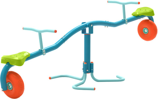 Tp toys Spiro Cyclone 360° Draaibare Wipwap voor Buiten Blauw Oranje