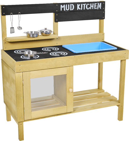 Load image into Gallery viewer, Tp toys Houten Modderkeuken met Oven, Spoelbak Accessoires
