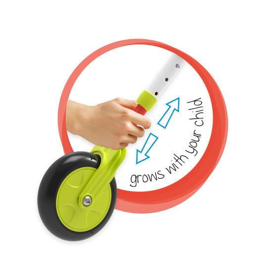 Load image into Gallery viewer, The bugs scuttlebug xl splodge loopfiets met 3 wielen junior turquoise groen
