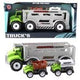 Jonotoys speelgoedvrachtwagen met 2 auto's