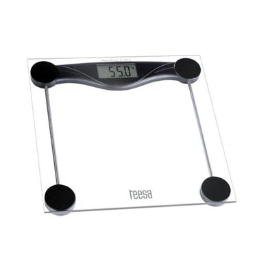 Teesa digitale personen weegschaal transparant tot 180kg