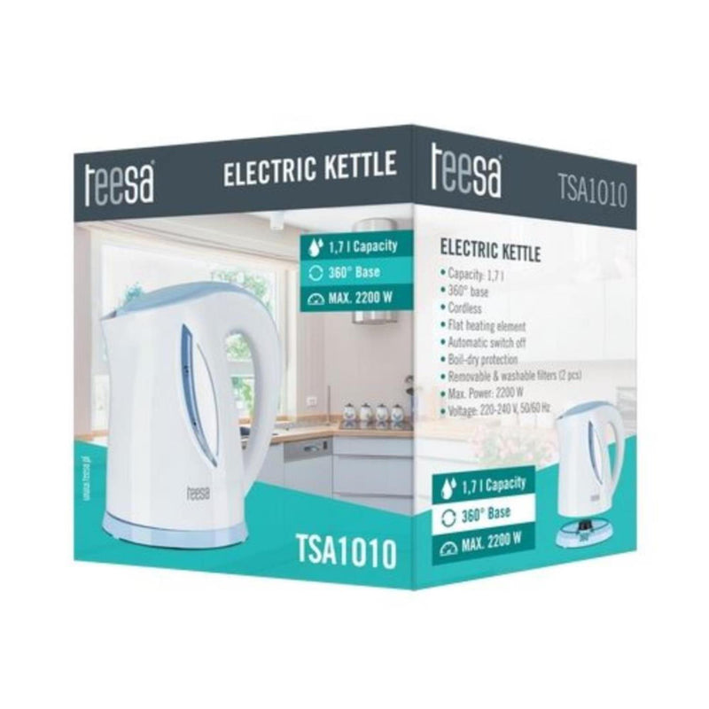 Load image into Gallery viewer, Teesa draadloze waterkoker 1,7l wit
