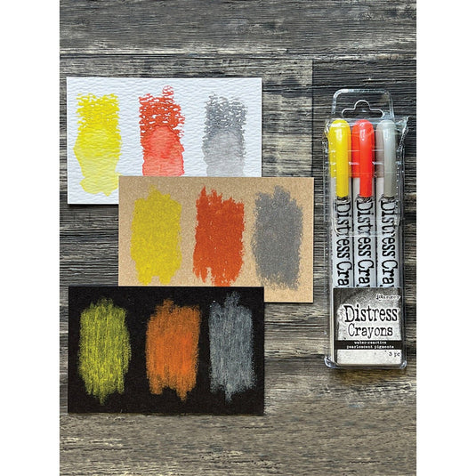 Ranger ink ranger • tim holtz distress pearl crayons halloween set 3