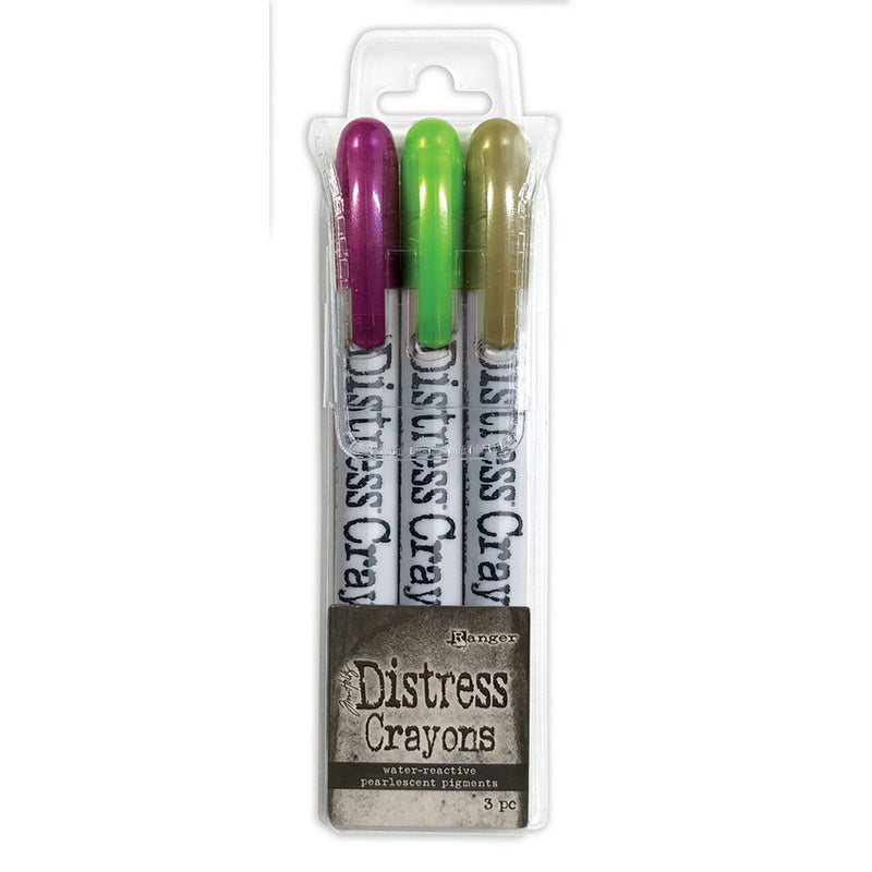 Load image into Gallery viewer, Ranger ink ranger • tim holtz distress pearl crayons halloween set 4
