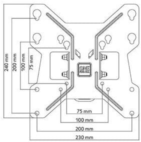Enzo tv wandbeugel wm2241 one for all - 7312422