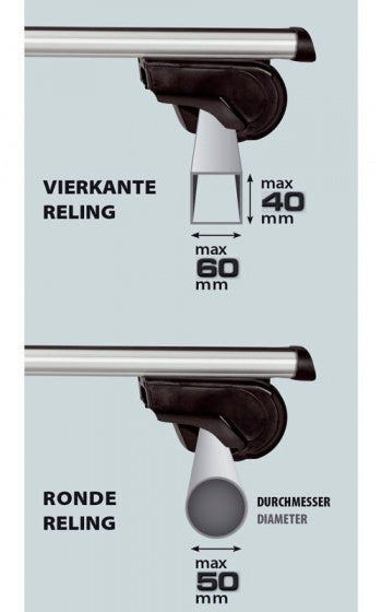 Load image into Gallery viewer, dakdragerset 124 cm aluminium zilver
