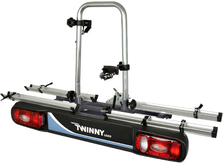 Load image into Gallery viewer, Twinny load Fietsendrager e-Carrier Base 127 cm zilver zwart
