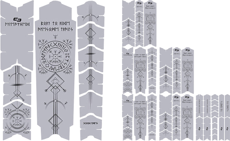 Load image into Gallery viewer, Unleazhed unscratch frame protector film - runes of shred black matt
