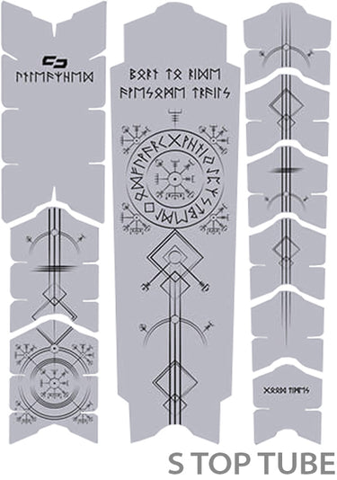 Unleazhed unscratch frame protector film - runes of shred black matt