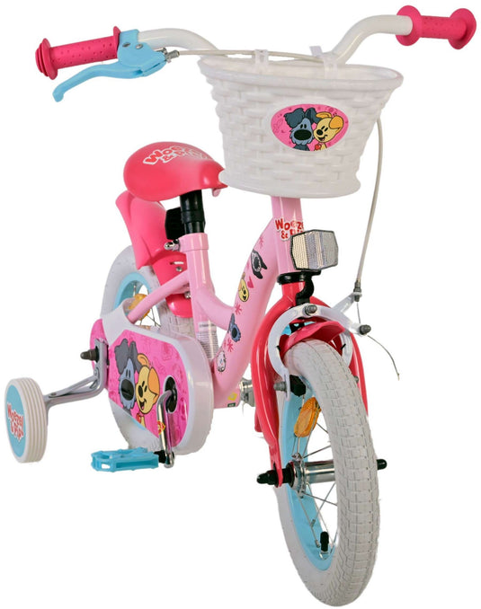 Volare woezel pip kinderfiets - meisjes - 12 inch - roze