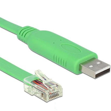 Delock usb-a 2.0 male > 1x serial rs-232 rj45 male kabel (groen, 1,8 meter)