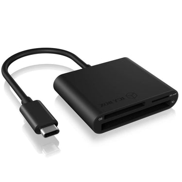 Icy box ib-cr301-c3 kaartlezer (zwart, usb type-c)