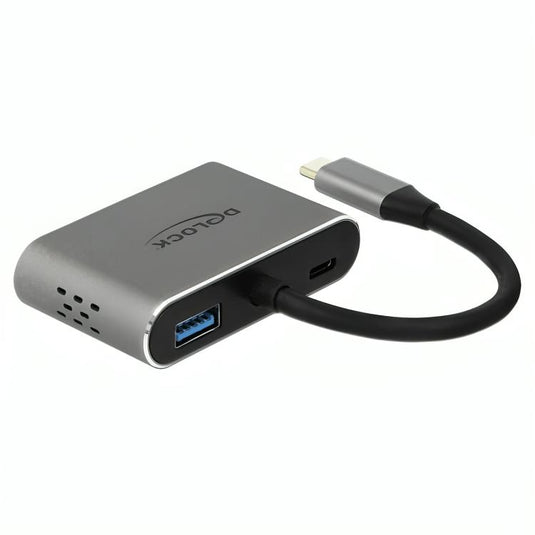 Delock usb-c > hdmi + vga adapter (grijs, 0,12 meter)