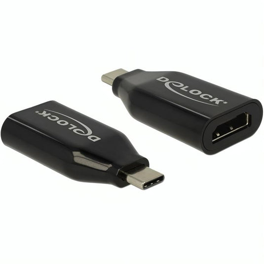 Delock usb-c male > hdmi female 4k 60 hz adapter (zwart)