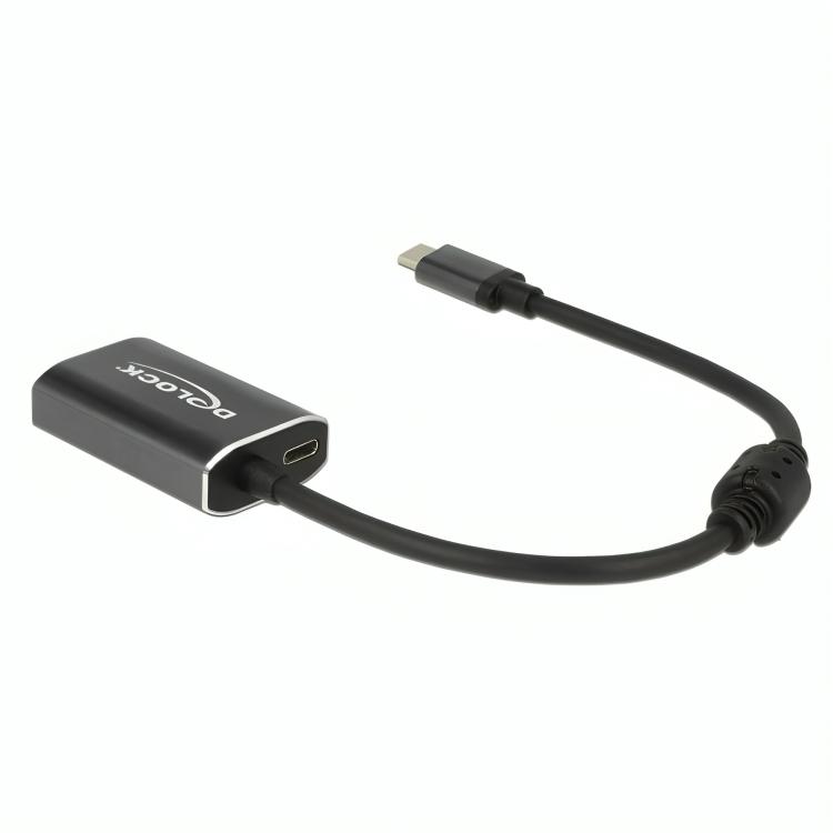 Load image into Gallery viewer, Delock usb-c (male) > hdmi (female) adapter (donkergrijs, 0,2 meter, 4k 60hz)
