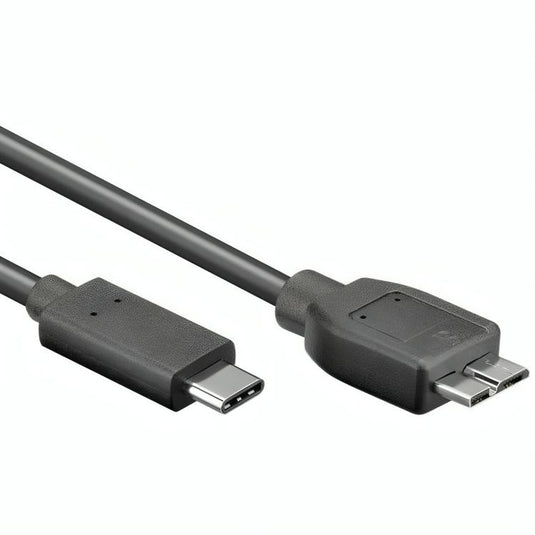 Delock usb-c 3.1 > usb 3.1 micro-usb adapter (zwart, 0,5 meter, usb 3.1 gen 2)