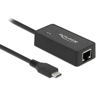 Delock usb-c - gigabit lan adapter (zwart)