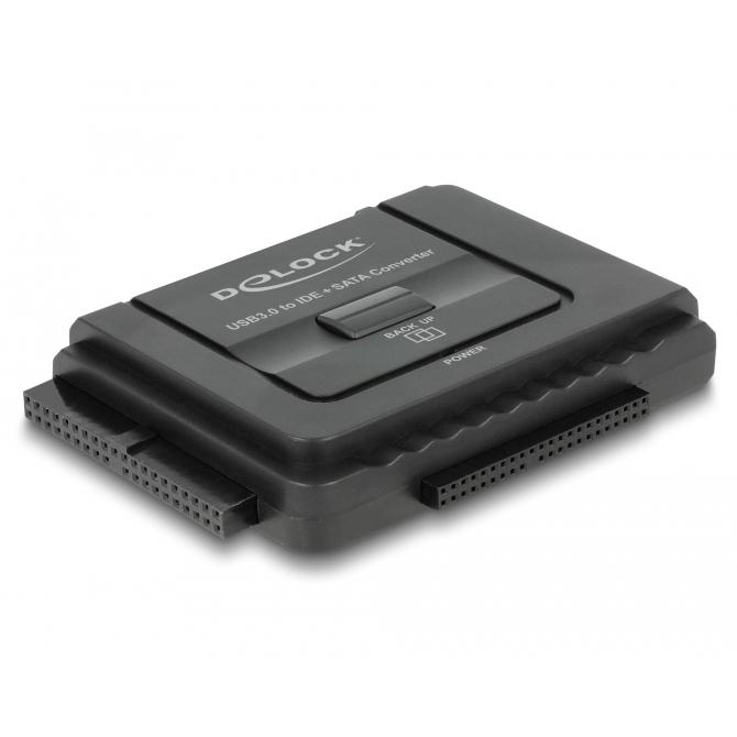 Load image into Gallery viewer, Delock converter usb 3.0 > sata 6 gb s ide 40 pin ide 44 pin (zwart, 61486)
