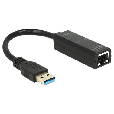 Delock adapter usb 3.0 > gigabit lan (zwart, 62616)