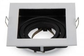 V-tac inbouw spot verdiept verstelbaar 50mm vierkant wit 5013344