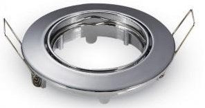 V-tac inbouw spot verstelbaar 50mm rond chroom 5013320