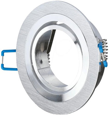 V-tac inbouw spot verstelbaar 50mm rond geborsteld aluminium 5013364
