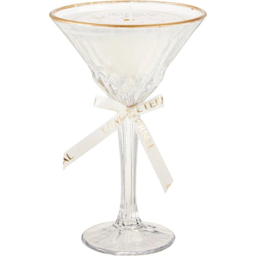 Home styling geurkaars in cocktailglas 11x17cm