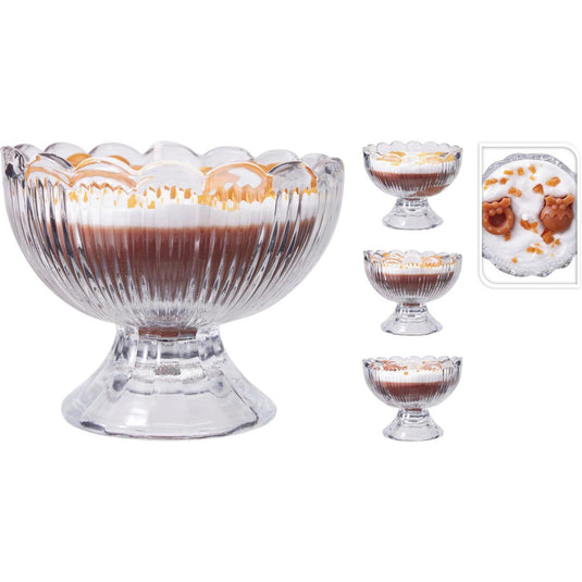 Home styling geurkaars in glas 7,5cm 3ass