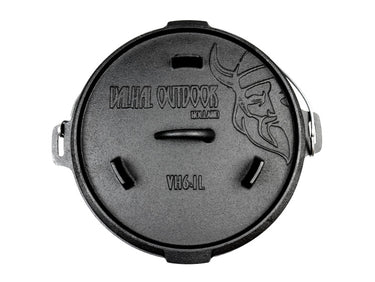 Valhal Dutch Oven Gietijzer met pootjes Outdoor 6,1 L