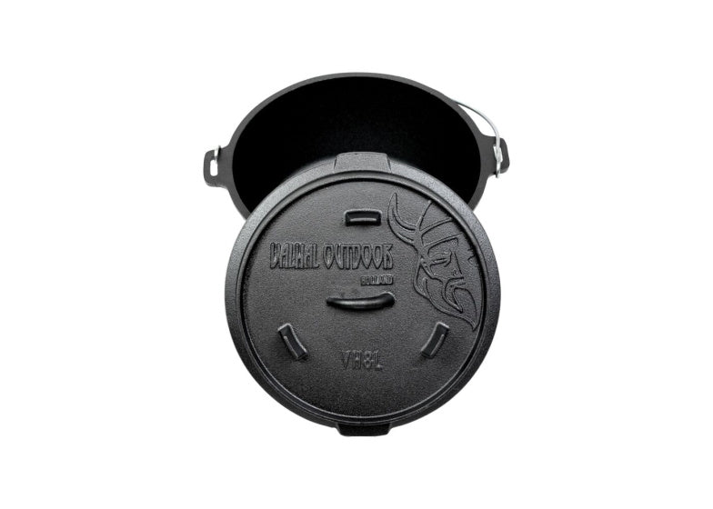 Load image into Gallery viewer, Valhal Dutch Oven Gietijzer met pootjes Outdoor 8 L
