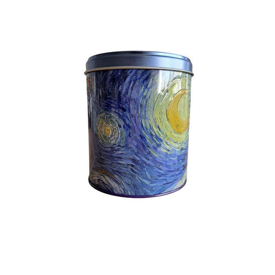 Mtd bewaarblik van gogh starry night met reliëf ø10xh11,5cm
