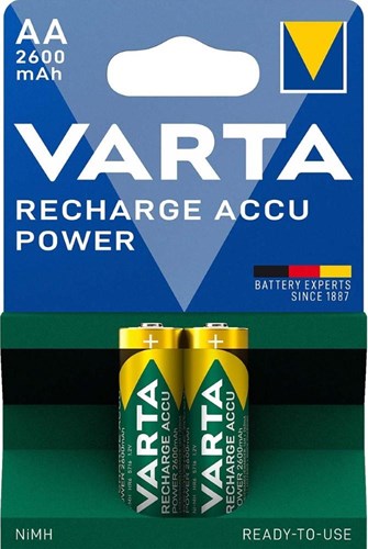 Varta aa accu 2600ma blister 2 r2u