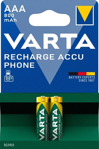 Load image into Gallery viewer, Varta aaa accu 800ma blister 2 phone
