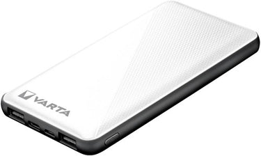 Enzo varta powerbank 10.000ma zilver + led indicatie usb en usb-c - 3509010