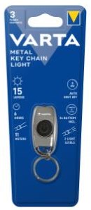 Load image into Gallery viewer, Varta zaklamp metal key chain light
