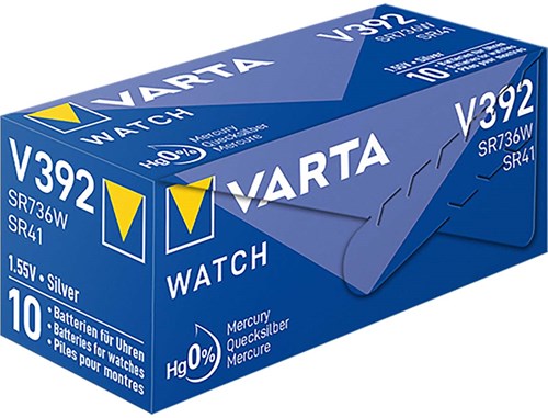 Varta v392 knoopcel batterij zilver