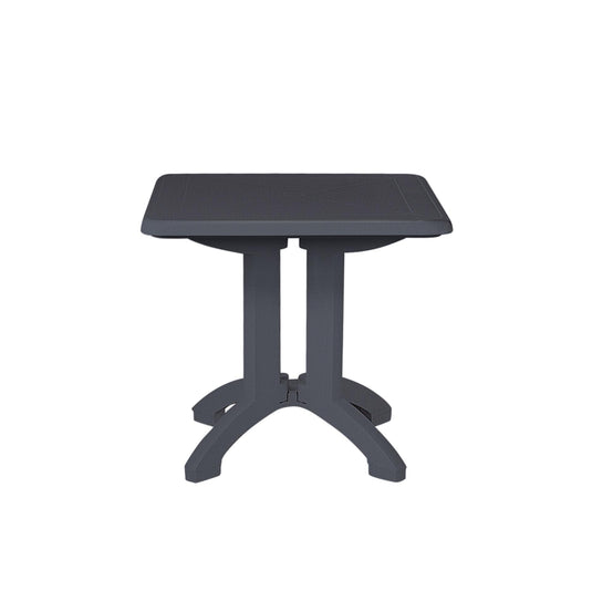 Grosfillex vega tafel kunststof 80x80cm antraciet