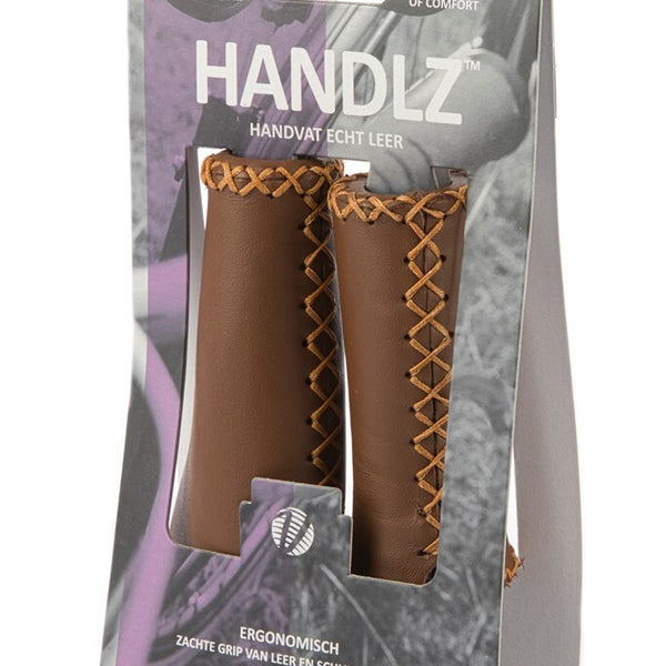 Velo grips leather 92/135 set dark brown