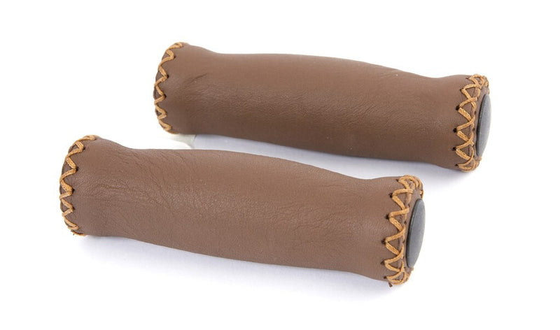 Load image into Gallery viewer, Velo Fietskettingslot 127mm Leer Donkerbruin
