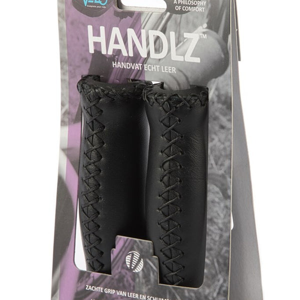 Velo grips leather 2x127 set black