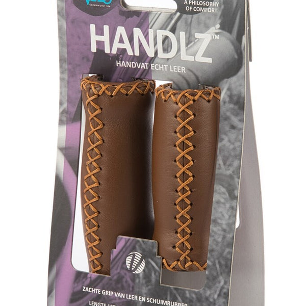 Velo grips leather 92/127 set dark brown