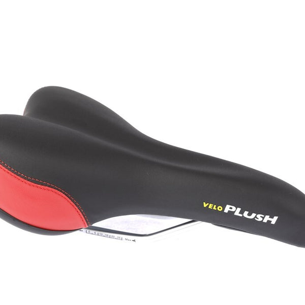 Velo plush saddle sport unisex black-red vl-3011 30.330.11r blister