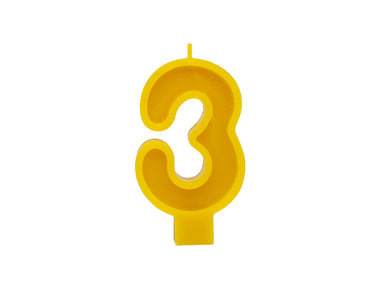 Kalina verjaardagskaars - cijfer 3