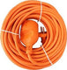 Enzo verlengsnoer pvc oranje 2x1qmm 30m - 1167054