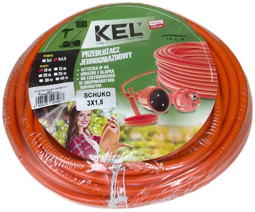 Afbeelding laden in galerijviewer, Enzo verlengsnoer pvc oranje 3x1,5qmm 40m - 1167058
