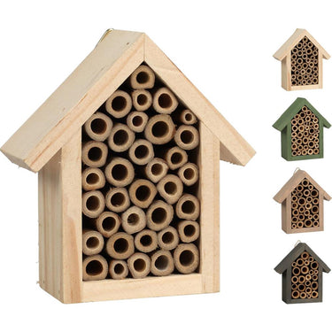 Pro garden insectenhotel 10x11x4cm 4 assorti