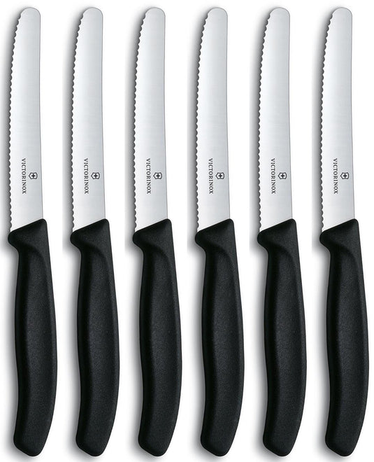 Victorinox tafelmessen gekarteld ds 6st.