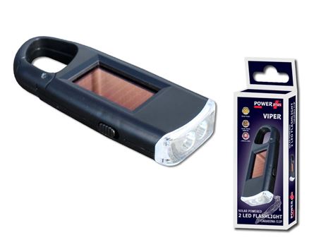 Powerplus mini zaklamp viper - met karabijnhaak