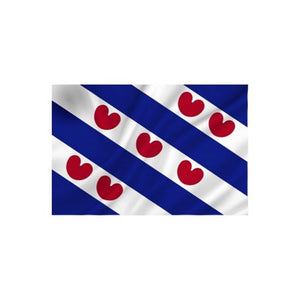 Dokkumer vlaggen centrale vlag friesland 50x75 cm spun-poly