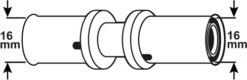Load image into Gallery viewer, Cornat perskoppeling 16x16mm 10st ms-a2 - vrptp500650n
